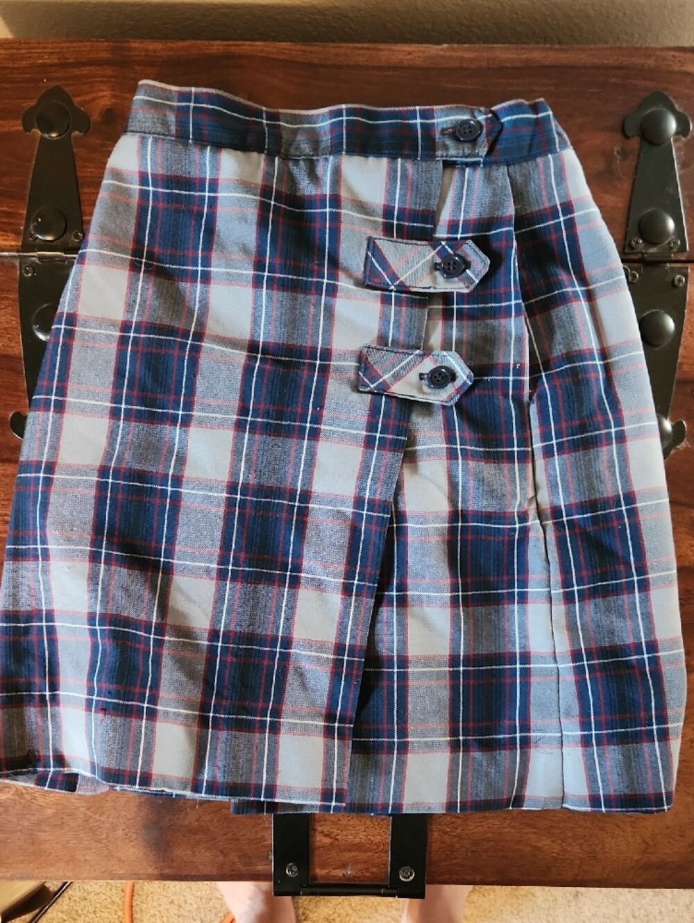 2 Rifle/Kaynee Plaid Catholic Parochial School Uniform Skorts Sz 10 Reg - Picture 2 of 7